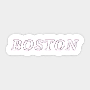 Boston logo design Sticker